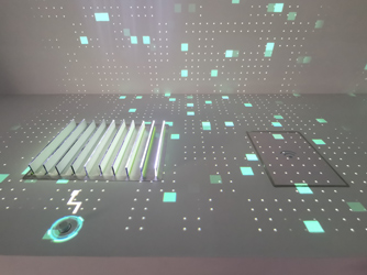 江西上饒數(shù)字信州產(chǎn)業(yè)園規(guī)劃展廳多媒體項(xiàng)目-桌面、墻面投影互動(dòng)