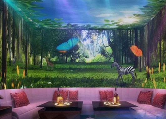 墻面互動投影在酒吧、ktv等娛樂場所的應用場景